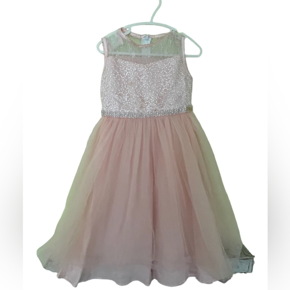 GUC Flower Girl Pink Dress w Sparkles 2T